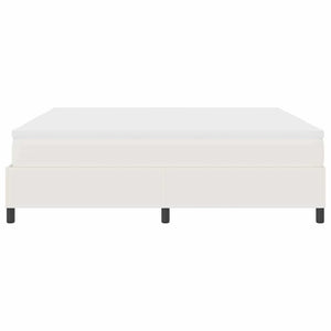 Κρεβάτι με ελατήρια Κρέμα και Λευκό 200 x 200 cm - Pakobazaar