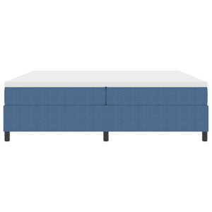 Κρεβάτι με ελατήρια Μπλε και άσπρο 200 x 200 cm