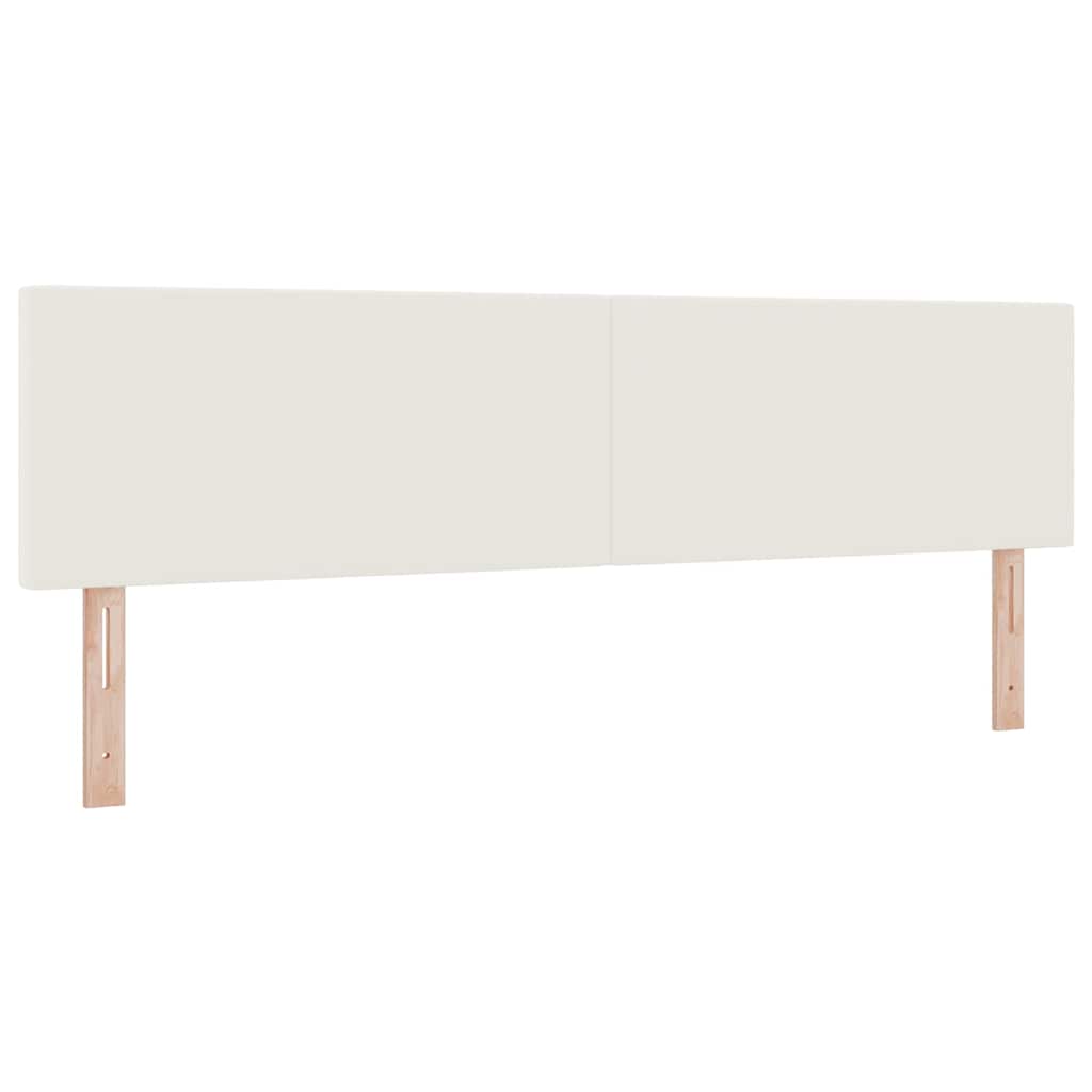 Κρεβάτι με ελατήρια με κεφαλάρι Κρέμα και Λευκό 180 x 200 cm - Pakobazaar