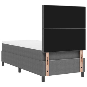 Κρεβάτι με ελατήρια Ανοιχτό Γκρι και Λευκό 80 x 200 cm - Pakobazaar