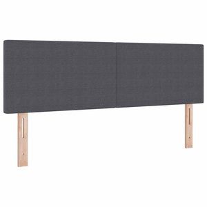 LED Κρεβάτι με βάθρο Σκούρο Γκρι και Λευκό 160 x 200 cm - Pakobazaar