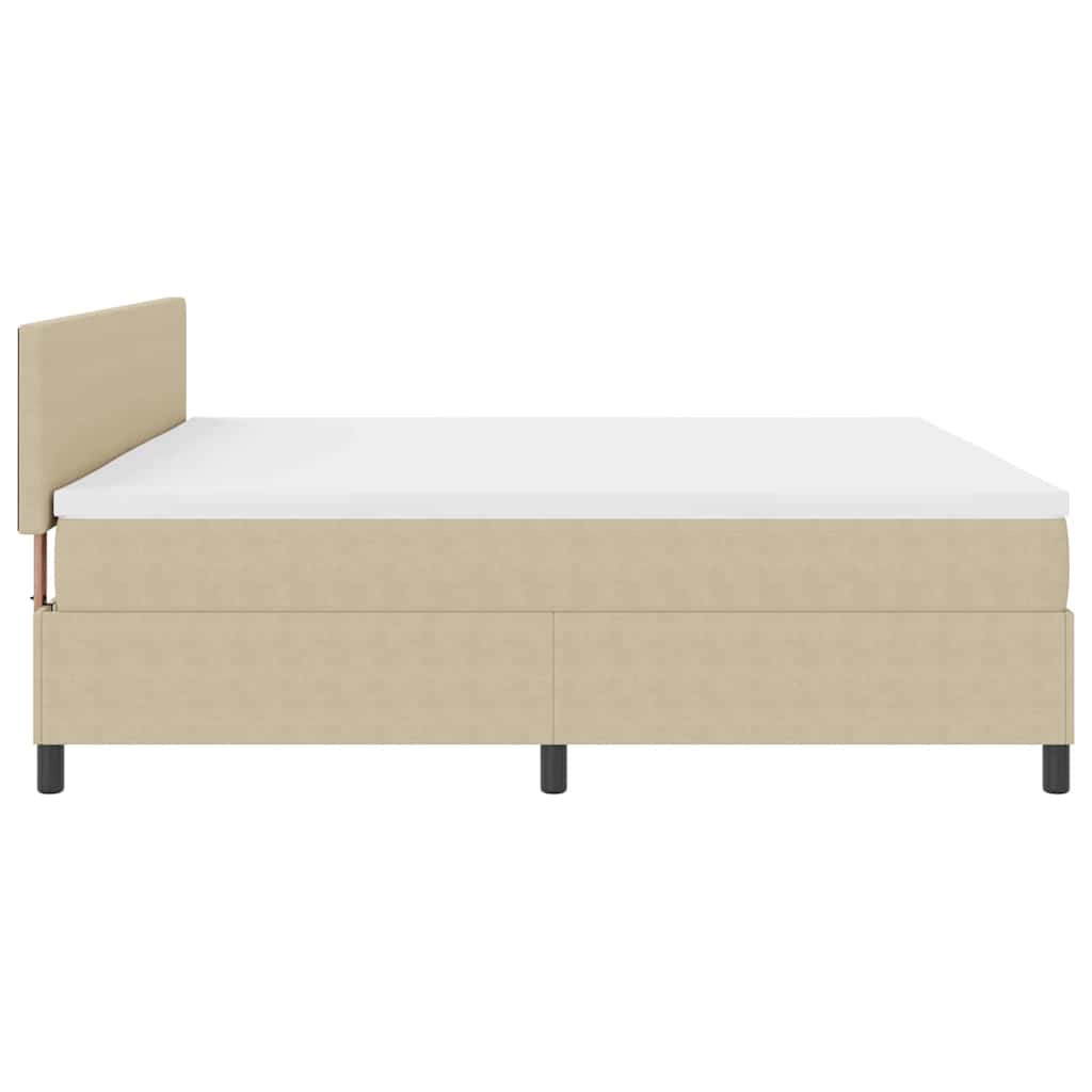 LED Κρεβάτι με βάθρο Ανοιχτό Γκρι και Λευκό 200 x 200 cm