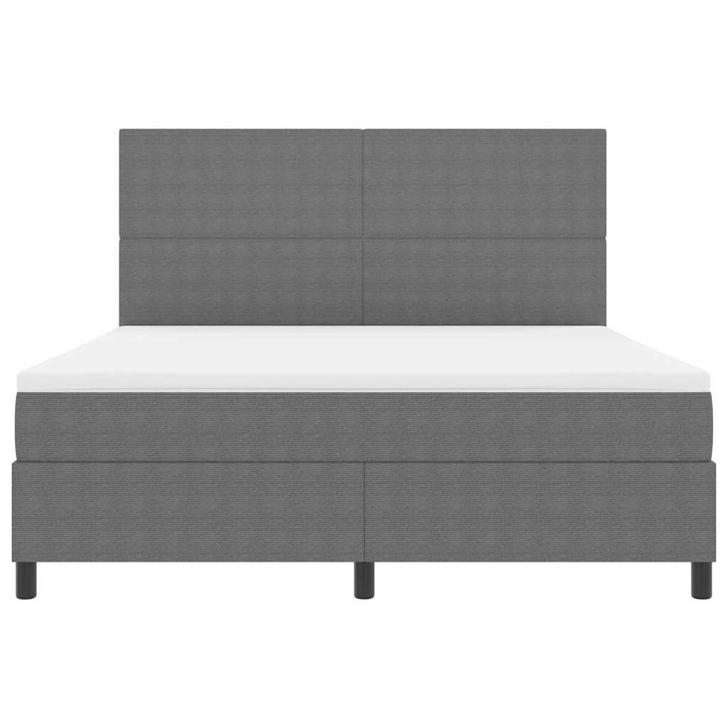 LED Κρεβάτι με βάθρο Ανοιχτό Γκρι και Λευκό 180 x 200 cm - Pakobazaar