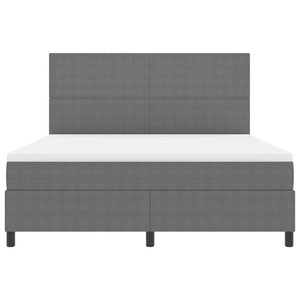 LED Κρεβάτι με βάθρο Ανοιχτό Γκρι και Λευκό 180 x 200 cm - Pakobazaar
