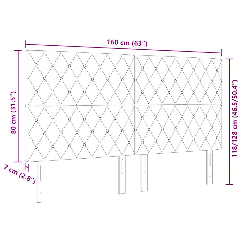 Κεφαλάρι Σκούρο Πράσινο 160 cm Βελούδο - Pakobazaar