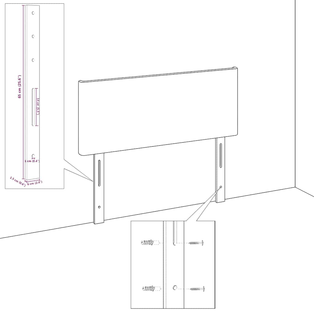 Κεφαλάρι Σκούρο Μπλε 160 cm Βελούδο - Pakobazaar