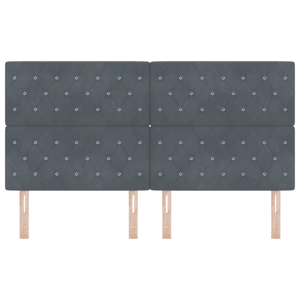 Κεφαλάρι Σκούρο Γκρι 180 cm Βελούδο - Pakobazaar