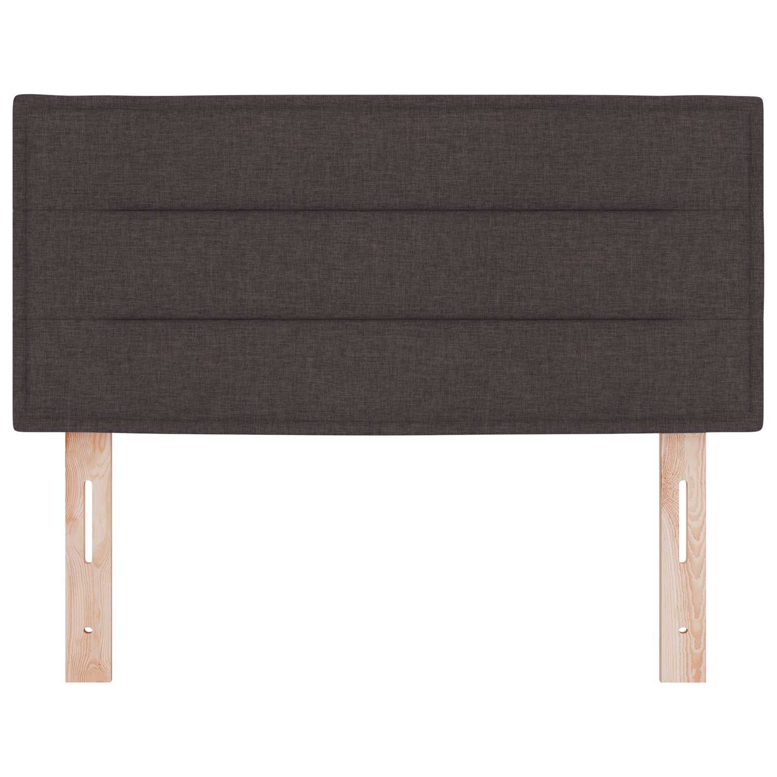 LED κεφαλάρι με LED ταινίες φωτός Σκούρο Καφέ 80 cm ύφασμα
