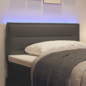 LED κεφαλάρι με LED ταινίες φωτός Σκούρο Γκρι 100 cm ύφασμα