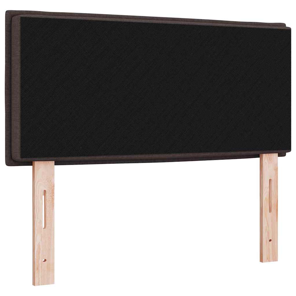 LED κεφαλάρι με LED ταινίες φωτός Σκούρο Καφέ 100 cm ύφασμα - Pakobazaar