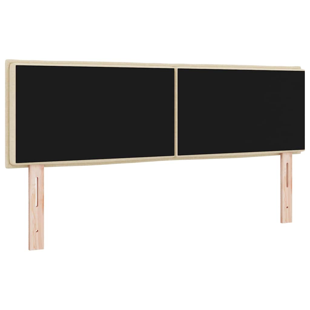 LED κεφαλάρι με LED ταινίες φωτός Κρεμ 160 cm ύφασμα - Pakobazaar