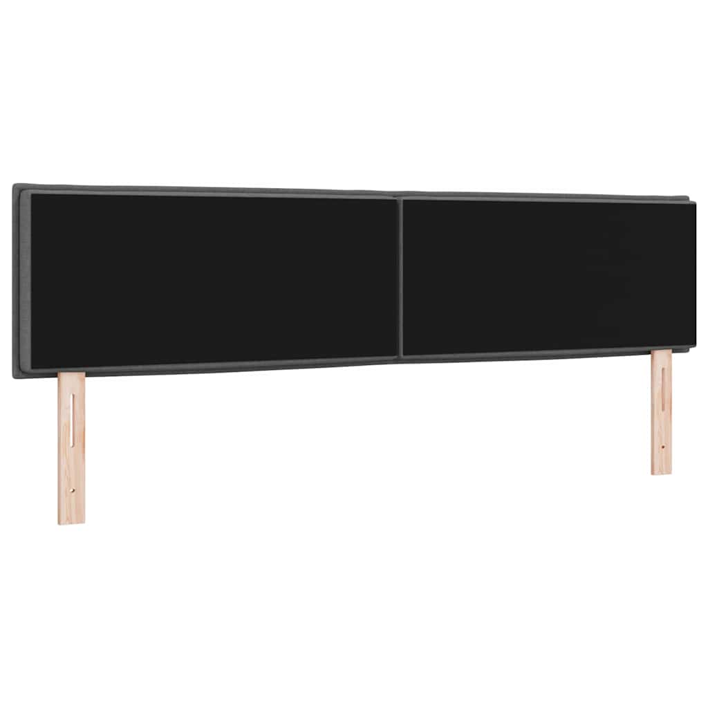 LED κεφαλάρι με φώτα λωρίδας LED Σκούρο Γκρι 180 cm Πολυεστέρας - Pakobazaar