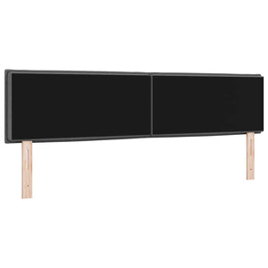 LED κεφαλάρι με φώτα λωρίδας LED Σκούρο Γκρι 180 cm Πολυεστέρας - Pakobazaar