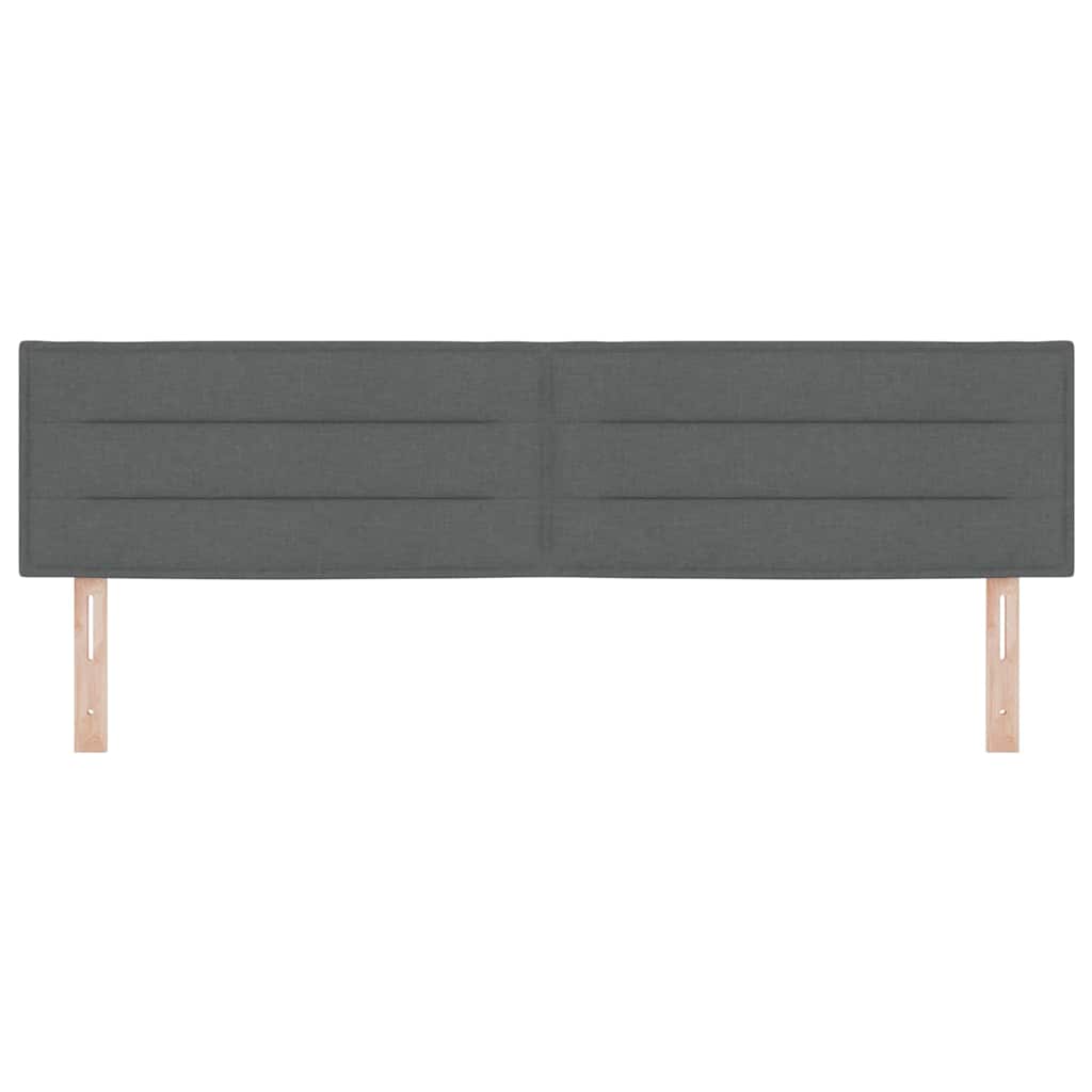 LED κεφαλάρι με φώτα λωρίδας LED Σκούρο Γκρι 180 cm Πολυεστέρας - Pakobazaar