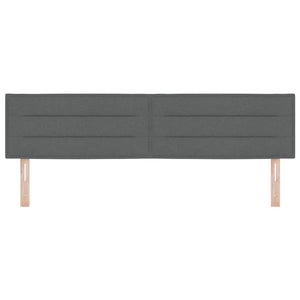 LED κεφαλάρι με φώτα λωρίδας LED Σκούρο Γκρι 180 cm Πολυεστέρας - Pakobazaar