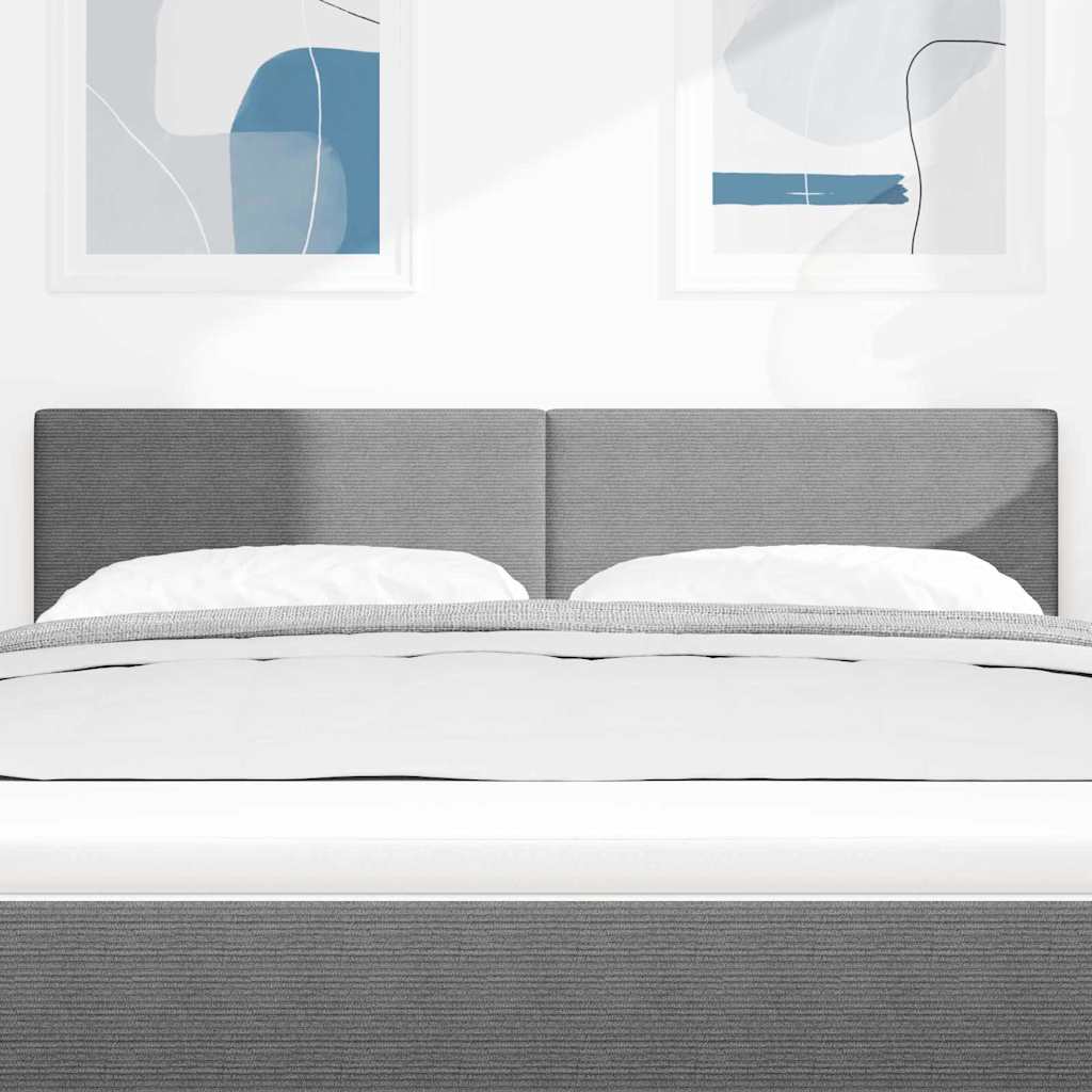 LED κεφαλάρι με κεφαλάρι Ανοιχτό γκρι 144 cm Πολυεστέρας - Pakobazaar