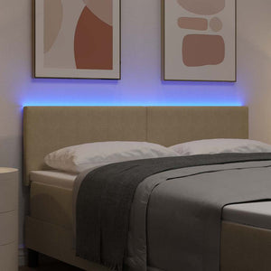 LED κεφαλάρι με κεφαλάρι Γκρι Πράσινο 144 cm Πολυεστέρας - Pakobazaar