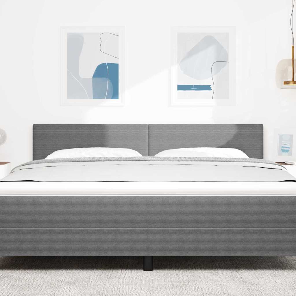 LED κεφαλάρι με κεφαλάρι Ανοιχτό γκρι 180 cm Πολυεστέρας - Pakobazaar