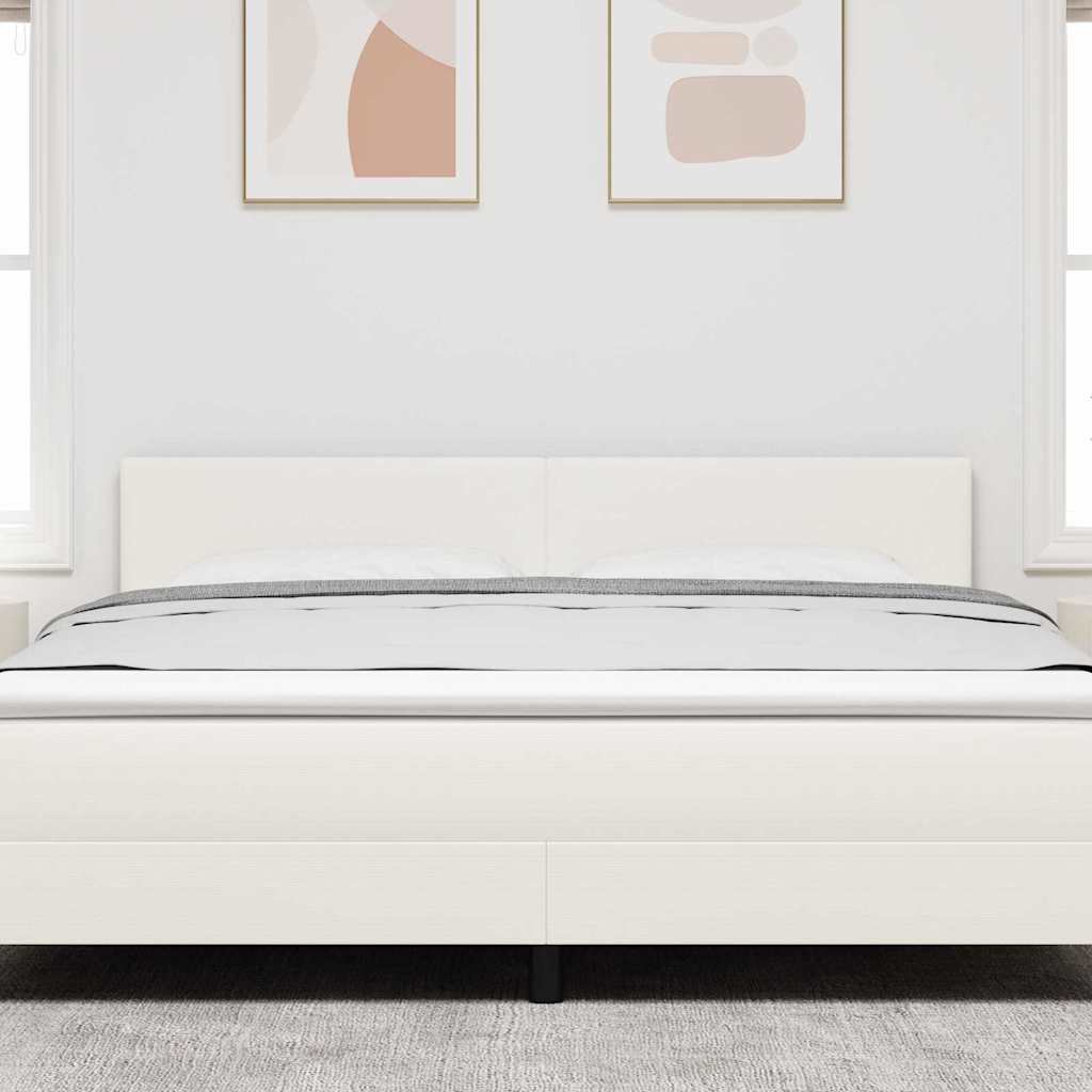 LED κεφαλάρι με φώτα λωρίδας LED Κρεμ 180 cm Πολυεστέρας - Pakobazaar
