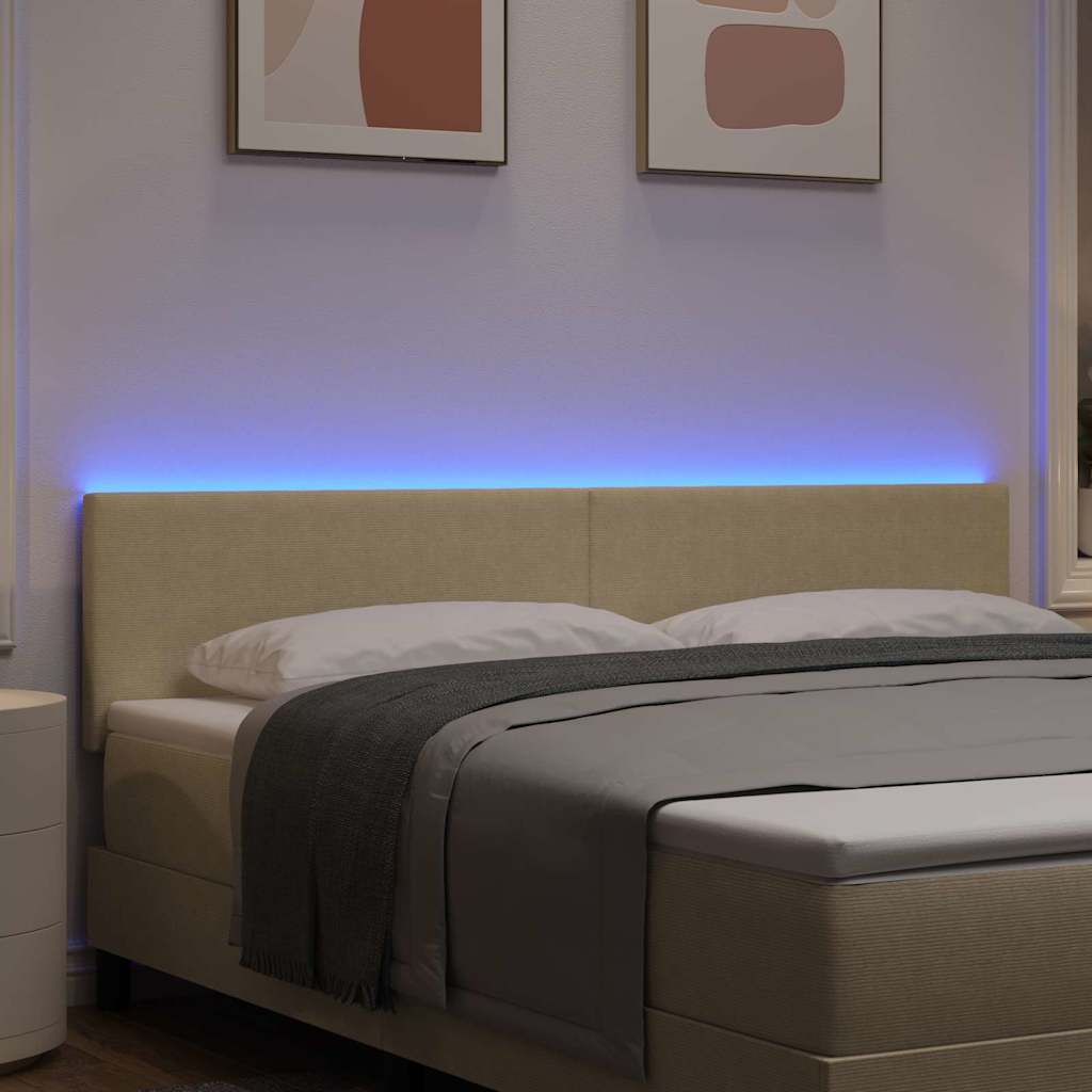 LED κεφαλάρι με κεφαλάρι Γκρι Πράσινο 180 cm Πολυεστέρας - Pakobazaar