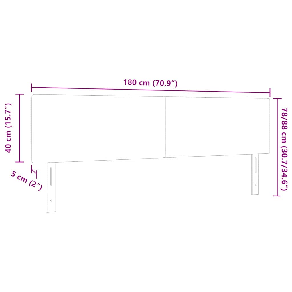 LED κεφαλάρι με κεφαλάρι Γκρι Πράσινο 180 cm Πολυεστέρας - Pakobazaar