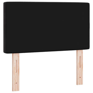 LED κεφαλάρι με LED ταινίες φωτός Μαύρο 80 cm Βελούδο