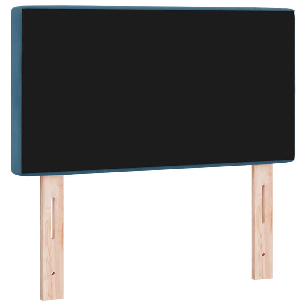 LED κεφαλάρι με LED ταινίες φωτός Σκούρο Μπλε 80 cm Βελούδο