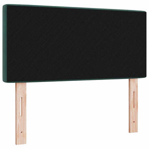 LED κεφαλάρι με LED ταινίες φωτός Σκούρο Πράσινο 90 cm Βελούδο