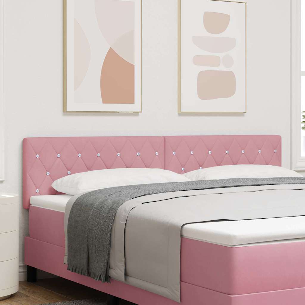 LED κεφαλάρι με LED ταινίες φωτός Ροζ 180 cm Βελούδο - Pakobazaar