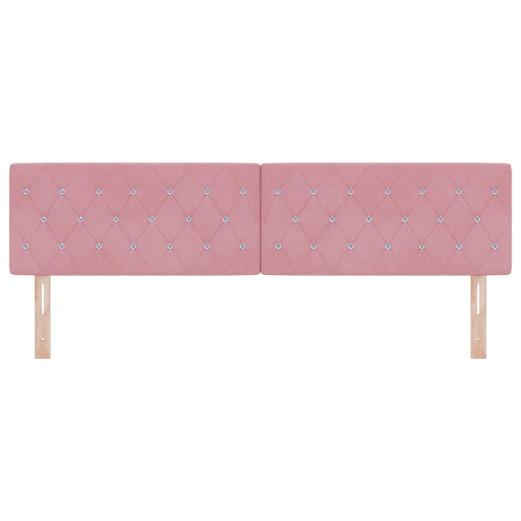 LED κεφαλάρι με LED ταινίες φωτός Ροζ 180 cm Βελούδο - Pakobazaar