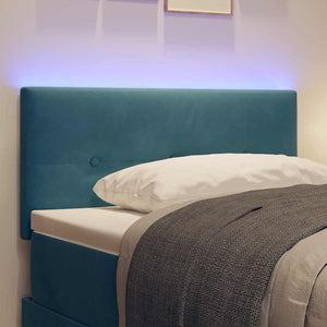 LED κεφαλάρι με LED ταινίες φωτός Μπλε 80 cm Βελούδο - Pakobazaar
