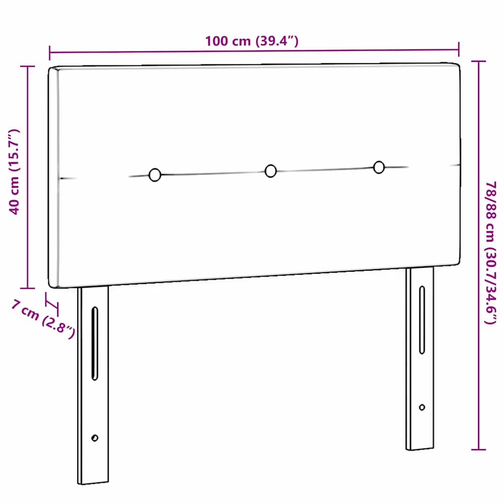 LED κεφαλάρι με LED ταινίες φωτός Μπλε 100 cm ύφασμα