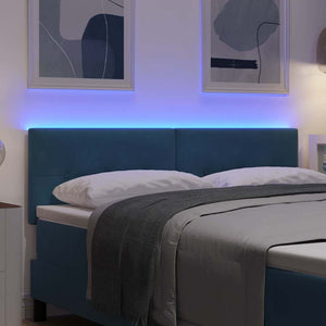LED κεφαλάρι με φώτα λωρίδας LED Μπλε 144 cm Πολυεστέρας - Pakobazaar