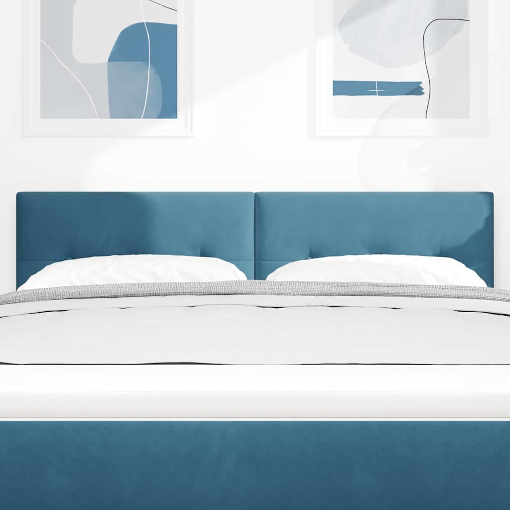 LED κεφαλάρι με φώτα λωρίδας LED Μπλε 144 cm Πολυεστέρας - Pakobazaar