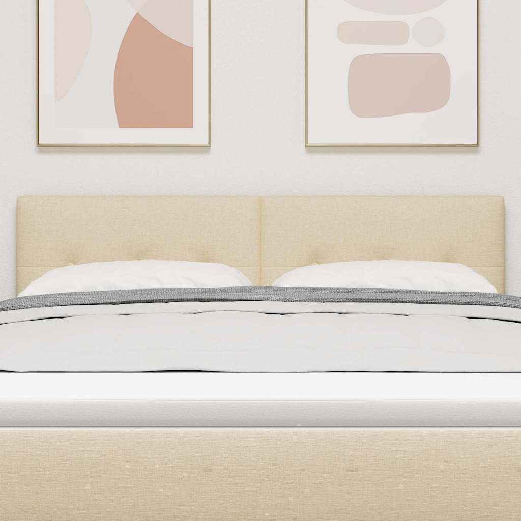 LED κεφαλάρι με φώτα λωρίδας LED Κρεμ 160 cm Πολυεστέρας - Pakobazaar