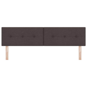 LED κεφαλάρι με LED ταινίες φωτός Σκούρο Καφέ 180 cm ύφασμα