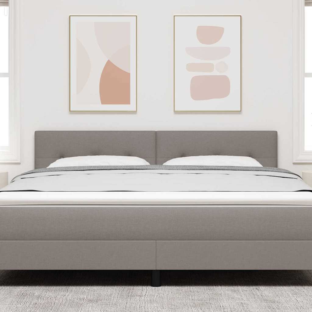 LED κεφαλάρι με φώτα λωρίδας LED Taupe 180 cm Πολυεστέρας - Pakobazaar