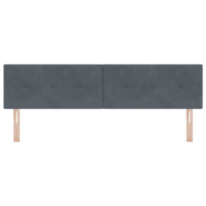 LED κεφαλάρι με φώτα λωρίδας LED Γκρι 180 cm Πολυεστέρας - Pakobazaar