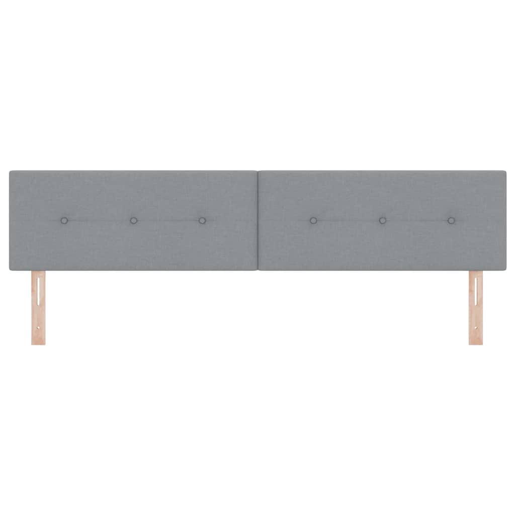 LED κεφαλάρι με LED ταινίες φωτός Ανοιχτό γκρι 200 cm ύφασμα