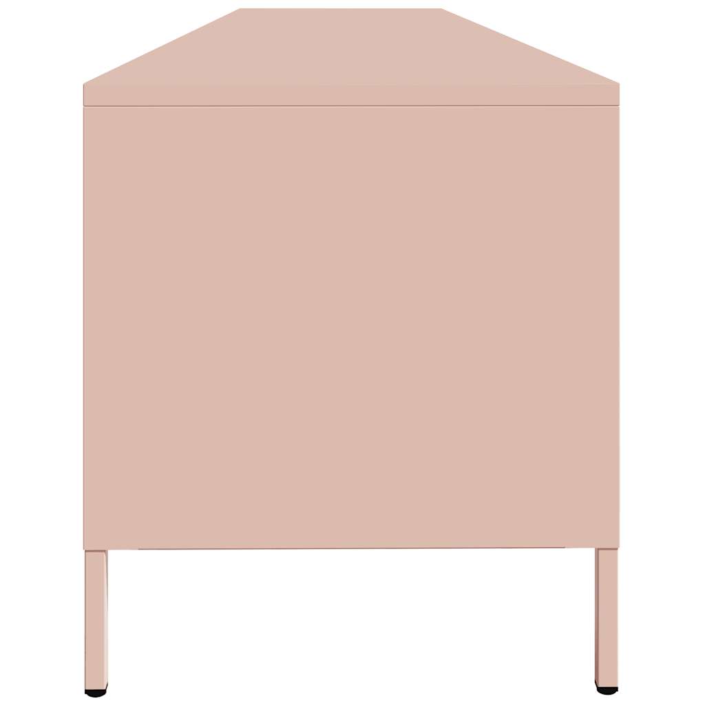 ντουλάπι τηλεόρασης  Ροζ 202x39x43,5 cm Ατσάλι ψυχρής έλασης