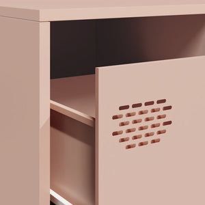 ντουλάπι τηλεόρασης  Ροζ 202x39x43,5 cm Ατσάλι ψυχρής έλασης