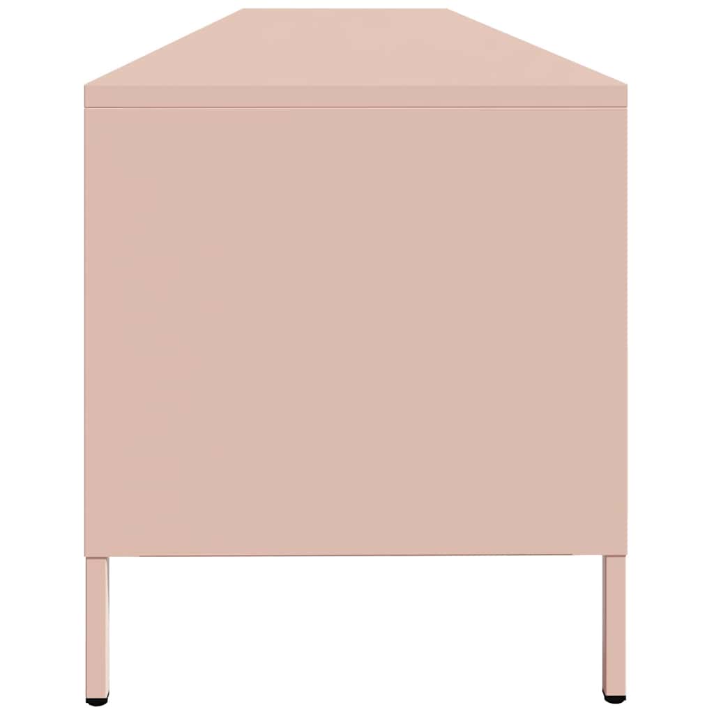 ντουλάπι τηλεόρασης  Ροζ 202x39x43,5 cm Ατσάλι ψυχρής έλασης