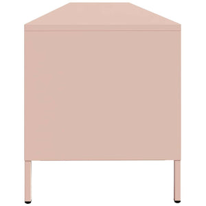 ντουλάπι τηλεόρασης  Ροζ 202x39x43,5 cm Ατσάλι ψυχρής έλασης