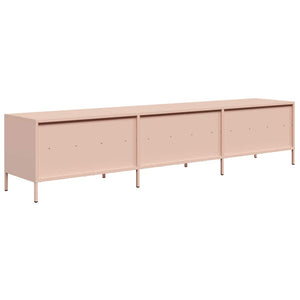 ντουλάπι τηλεόρασης  Ροζ 202x39x43,5 cm Ατσάλι ψυχρής έλασης