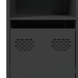 Ντουλάπι Μαύρο 135x39x73,5 εκ. από Χάλυβα Ψυχρής Έλασης