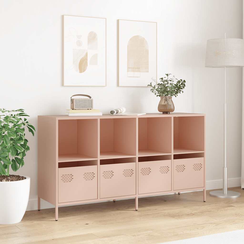 Ντουλάπι Ροζ 135x39x73,5 εκ. από Χάλυβα Ψυχρής Έλασης