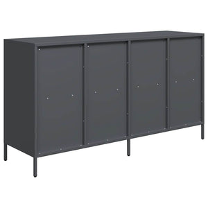 Ντουλάπι Ανθρακί 135x39x73,5 εκ. από Χάλυβα Ψυχρής Έλασης - Pakobazaar