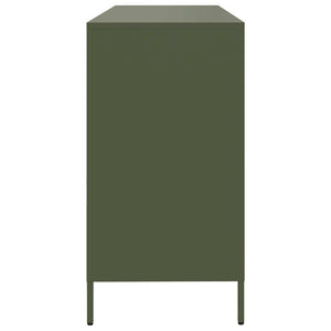 Sideboard Ελαιοπράσινο 135x39x73,5 cm Ατσάλι ψυχρής έλασης