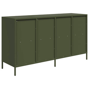 Sideboard Ελαιοπράσινο 135x39x73,5 cm Ατσάλι ψυχρής έλασης