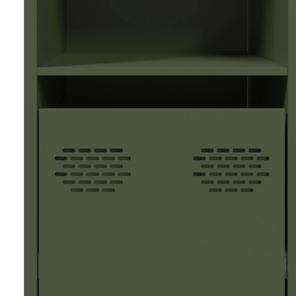 Sideboard Ελαιοπράσινο 135x39x73,5 cm Ατσάλι ψυχρής έλασης
